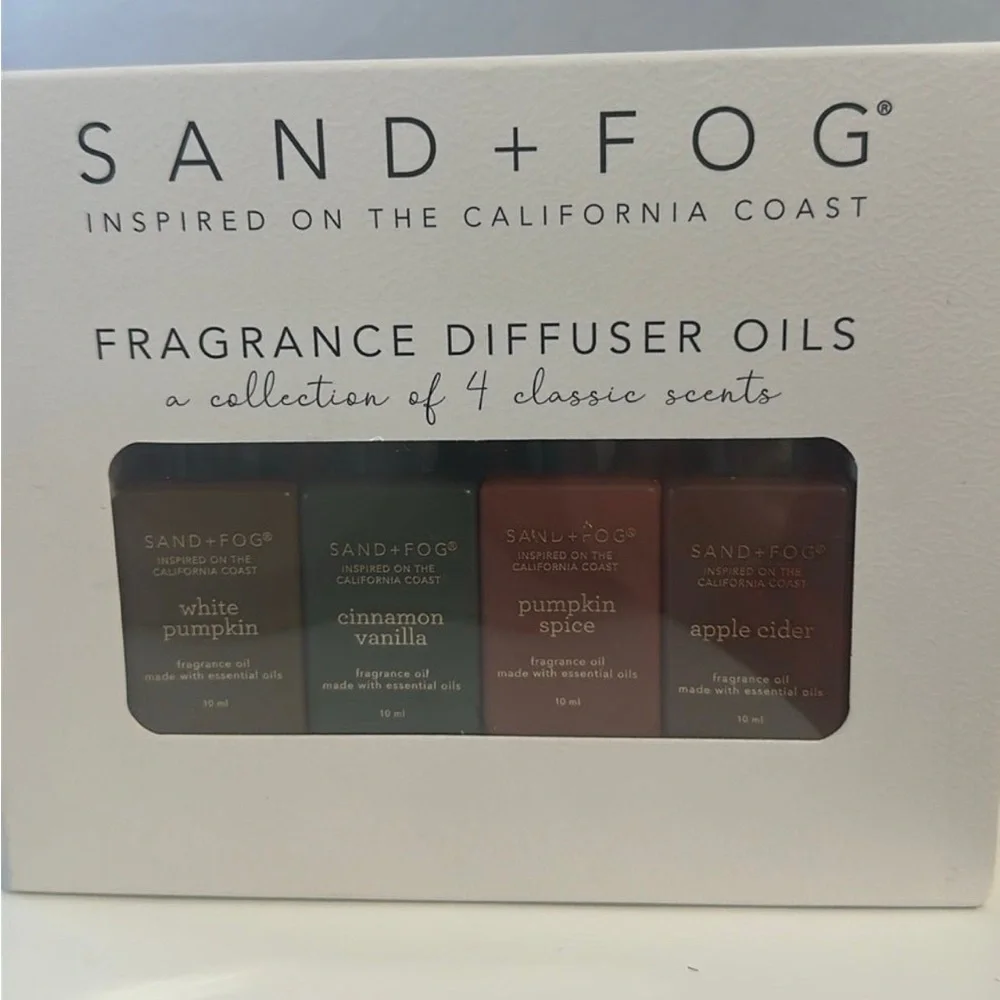 SAND + FOG Fragrance Diffuser Oils Set - White, Brown, Red